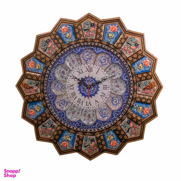 ساعت دیواری خاتم کاری کد HF206