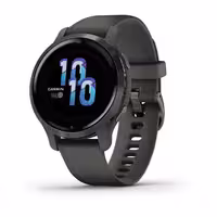 ساعت هوشمند گارمین مدل Venu 2S Slate Stainless Steel Bezel with Graphite Case and Silicone Band