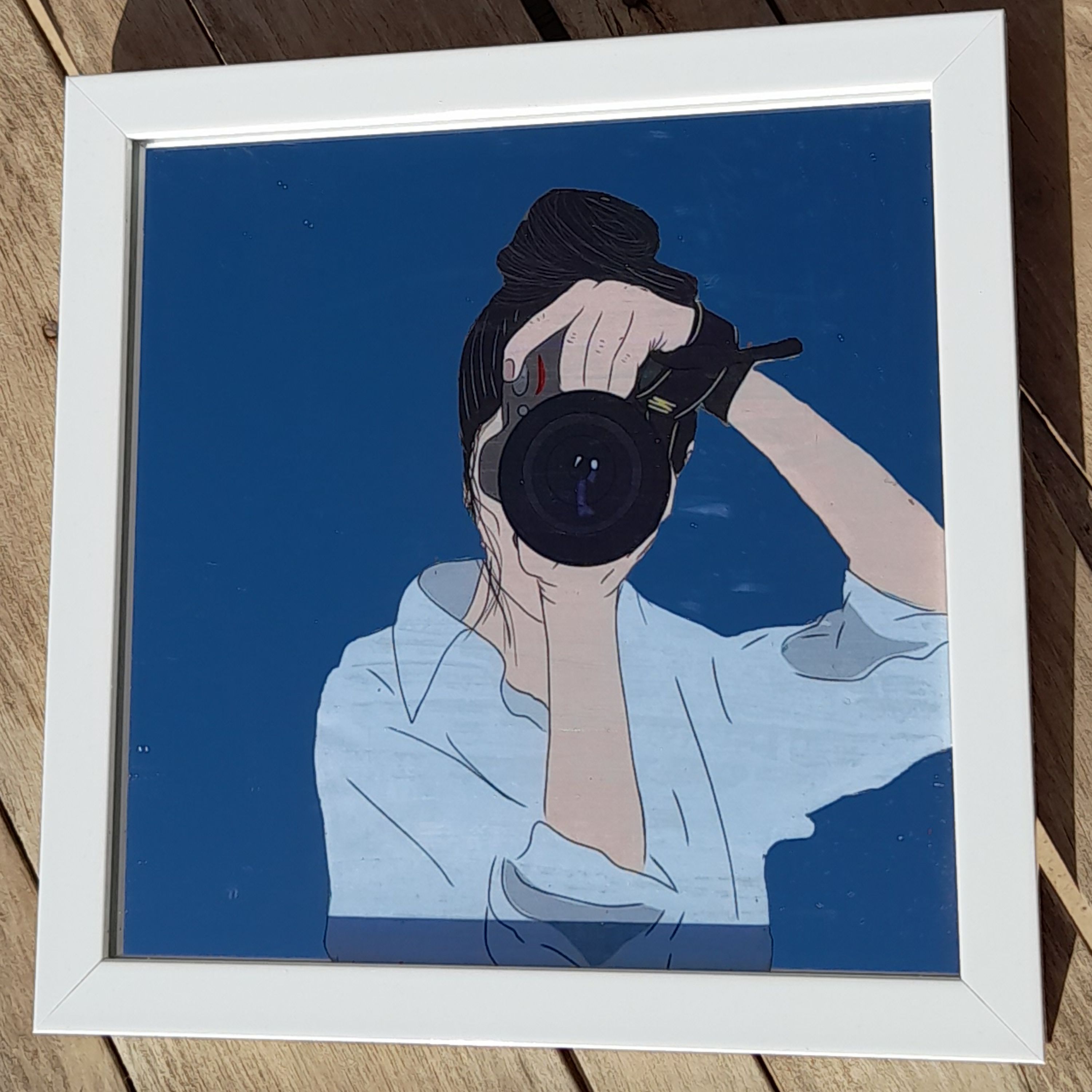 آینه آنتیک طرح((عکاسی))