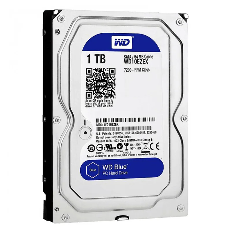 هارد دیسک اینترنال وسترن دیجیتال مدل Blue WD10EZEX ظرفیت 1 ترابایت