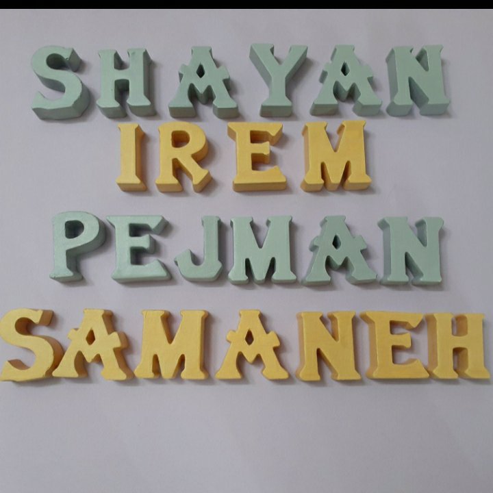 فروش ویژه  استند اسم بتنی پژمان شایان سمانه