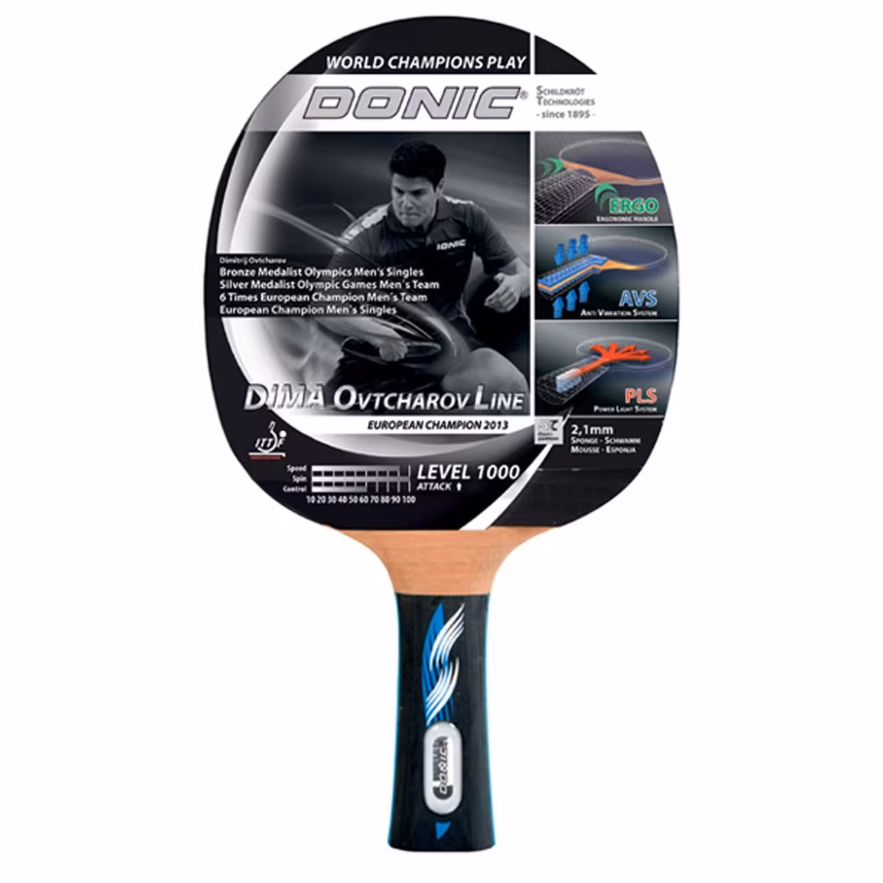 راکت پینگ پنگ دونیک مدل Ovtcharov Line Level 1000