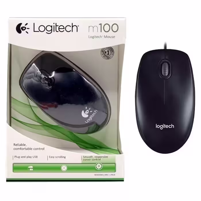 ماوس سیمی طرح لاجیتک Logitech m100