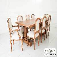 میز ناهار خوری دکورا با صندلی فرانسوی