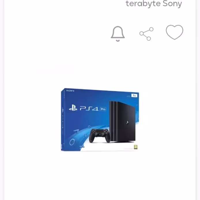 کنسول بازی سونی مدل playstation4 proظرفیت 1 ترابایت