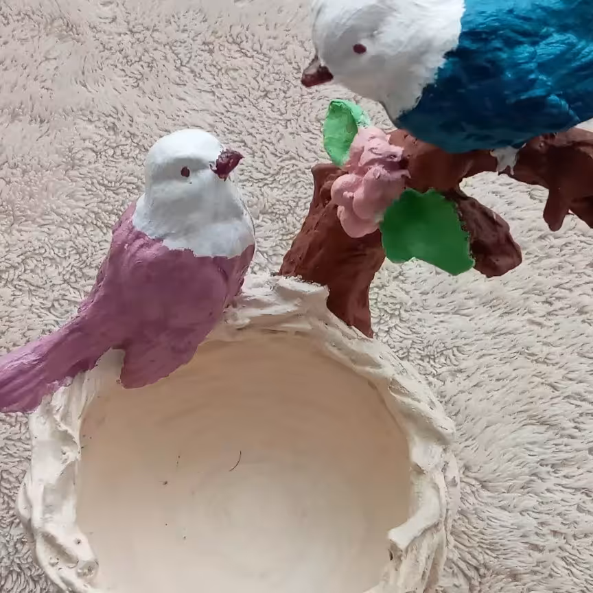 جا تخم مرغی پلی استر گنجشک های عاشق