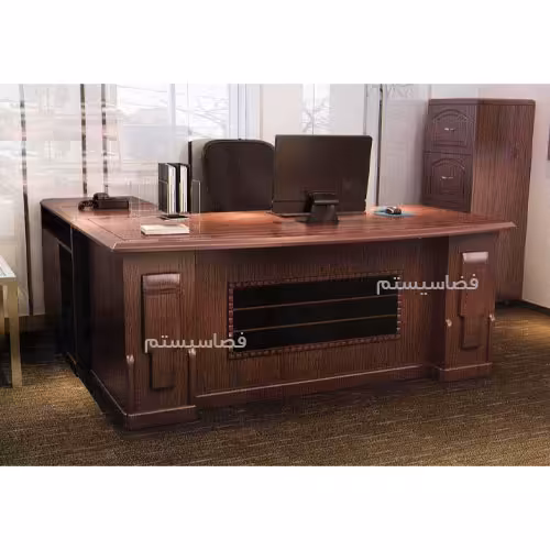 میز مدیریت صفحه وکیومی کد 148 برند فضاسیستم