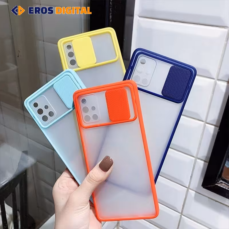 قاب سامسونگ Galaxy A51 مدل محافظ لنز دار پشت مات - قرمز