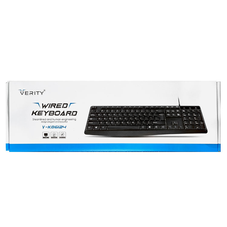 کیبورد سیم دار VERITY مدل 6123