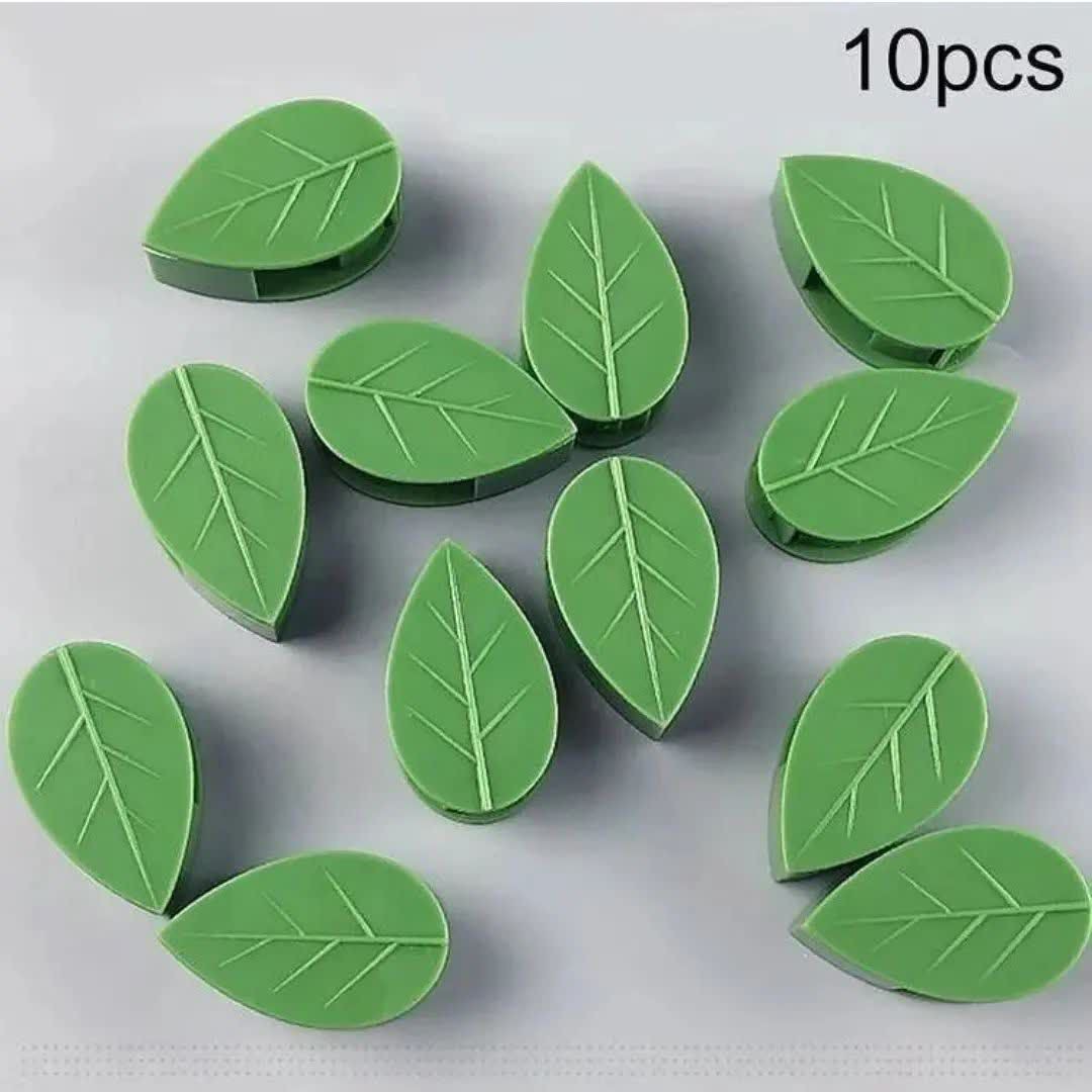 گیره گیاه پتوس طرح برگ مرتب سازی ساقه گیاهان و سیم بسته 10 عددی