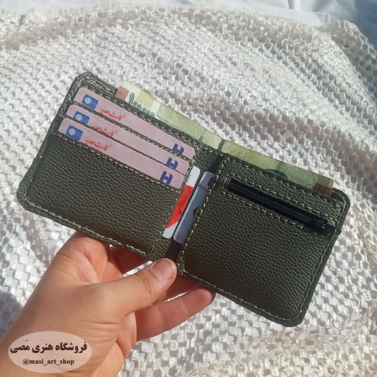 کیف پول جیبی مردانه دستدوز