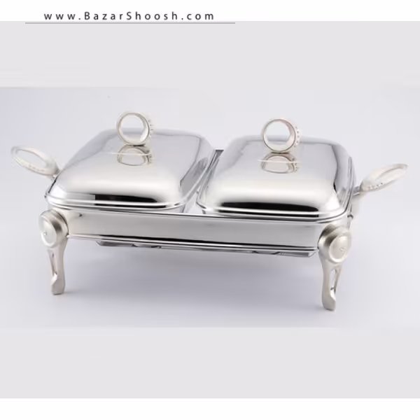 سوفله 2 خانه مستطیل استیل یونیک مدل UN-3816