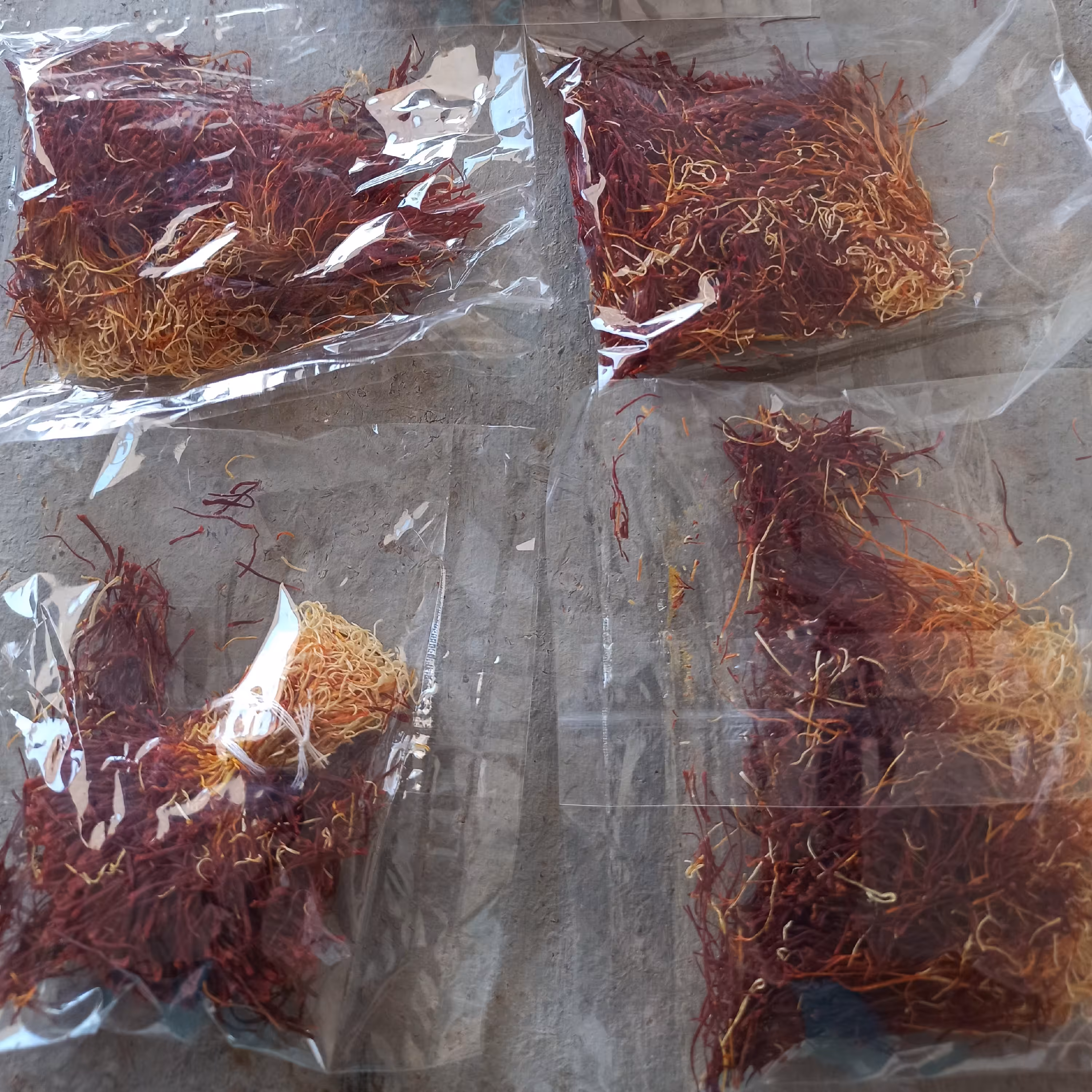 زعفران با ریشه 