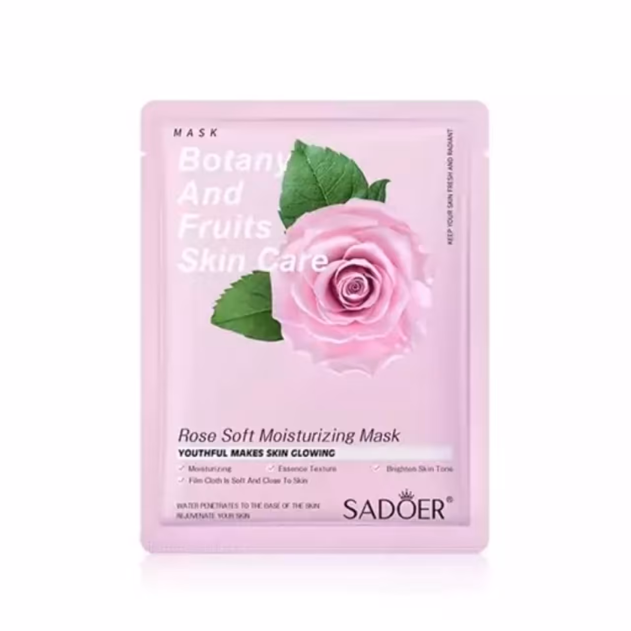 ماسک ورقه ای سادور مدل گل رز وزن 25 گرم