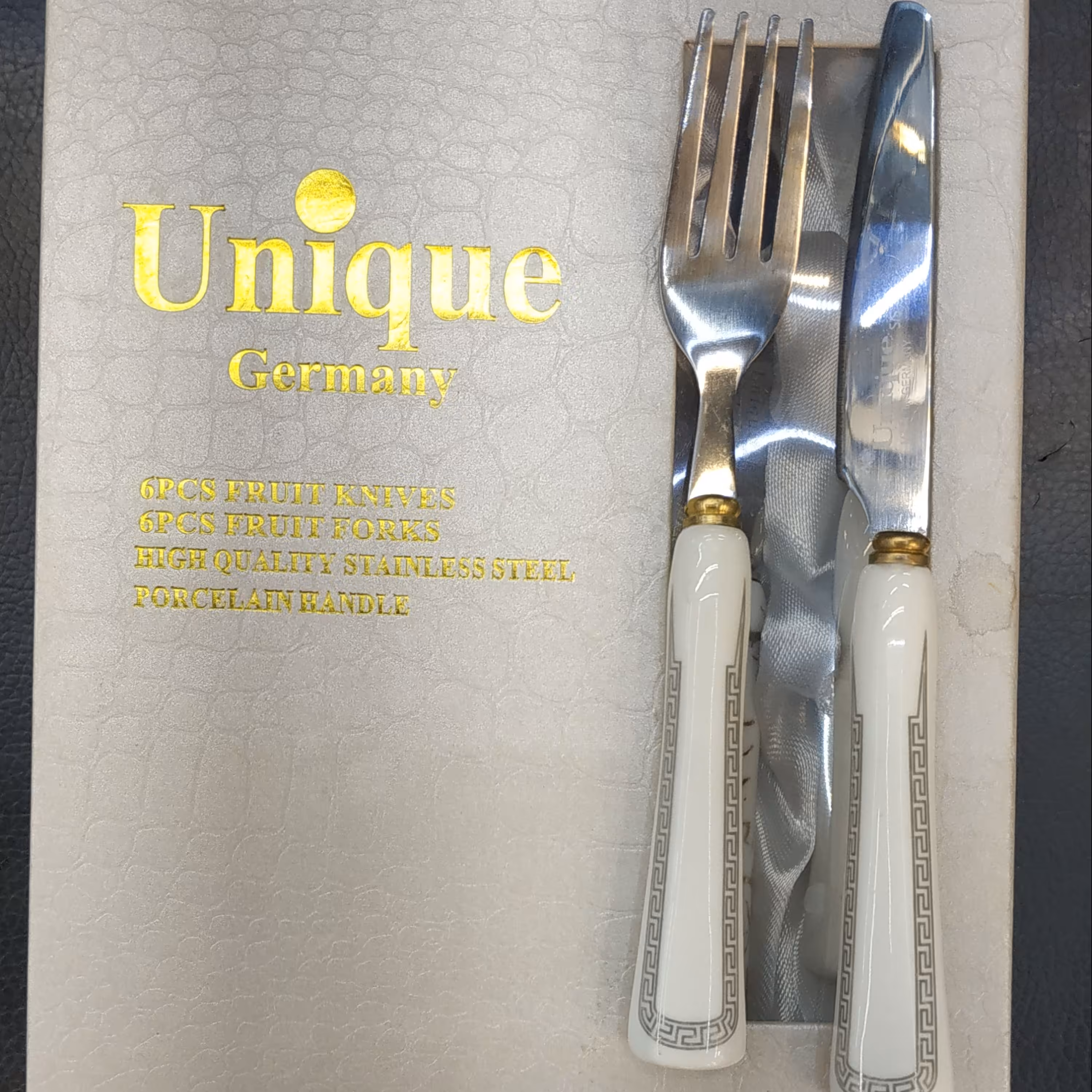 ست کارد و چنگال یونیک اصلی 12 پارچه استیل طرح ورساچه