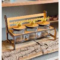 بانکه 3 تایی نیمکت هوم دکس | amazonchi