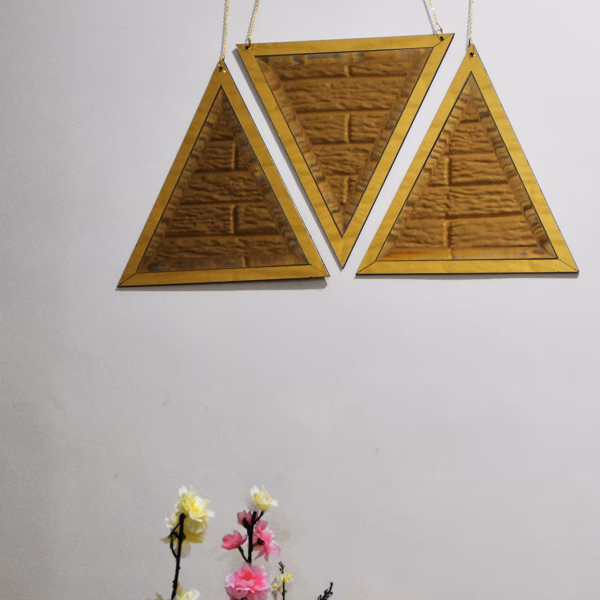 آینه طاووس مدل مثلث سه عددی