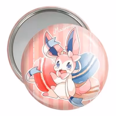 آینه جیبی خندالو مدل سیلوئون انیمه پوکمون کد 17319