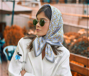 مینی اسکارف ابریشم برند 1402