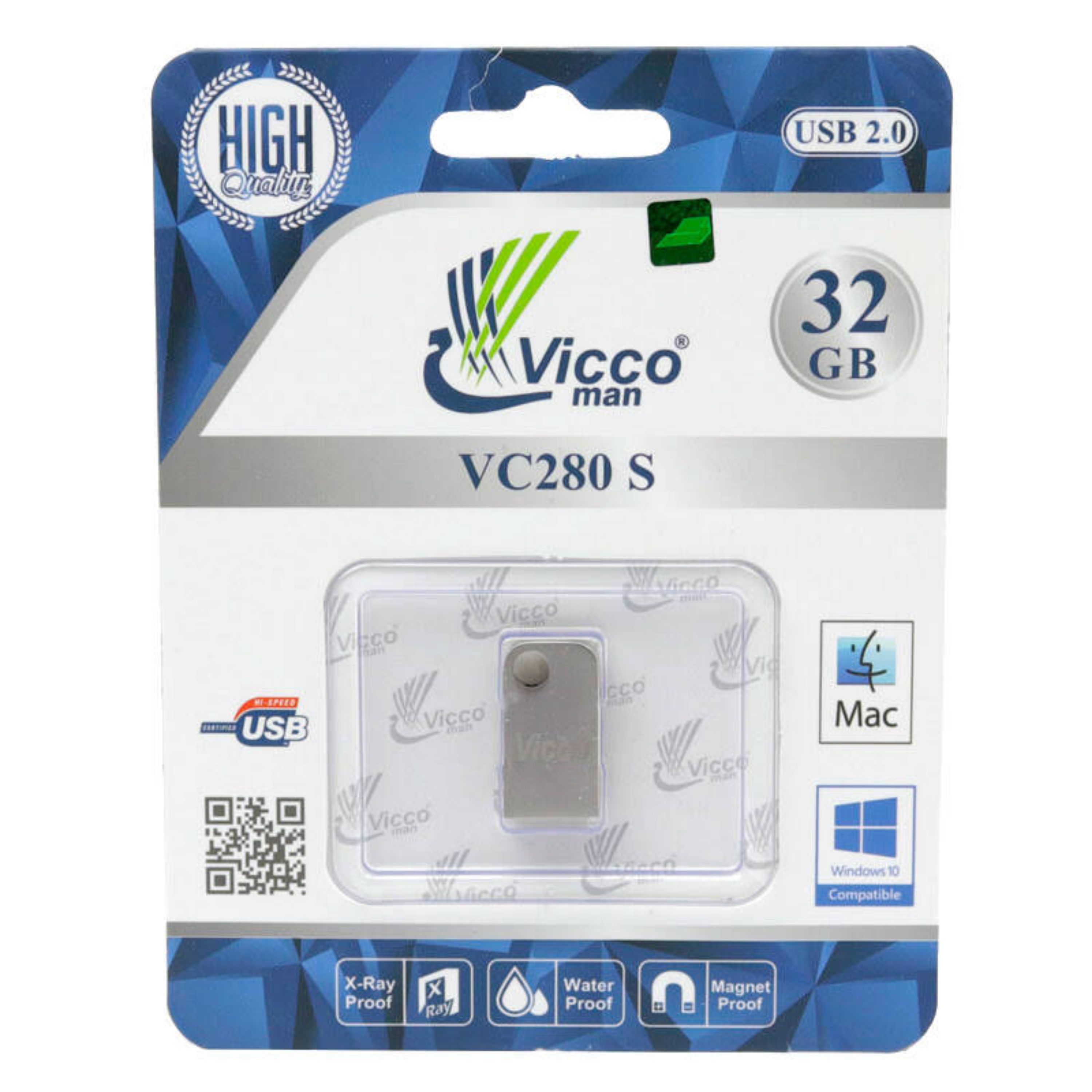 فلش 32GB Vicco Man VC280 با گارانتی مادام العمر