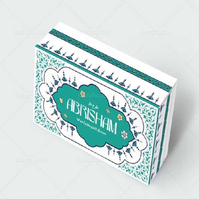 جعبه دستمال کاغذی طرح سنتی لایه باز | گرافیک با طعم تربچه