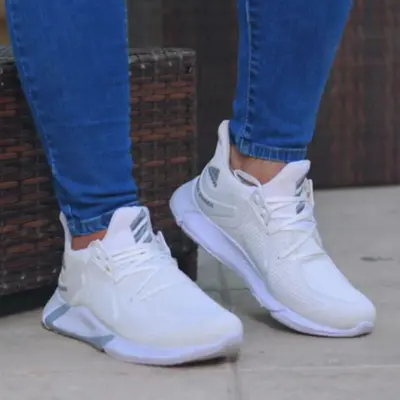 کفش کتونی مردانهadidas مدل آدرین سفید طوسی