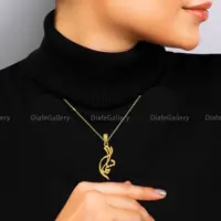 پلاک نقره اسم سلما پلاک نقره عیار 925 با آبکاری طلا  و زنجیر استیل رنگ ثابت  3