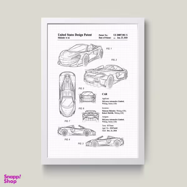 تابلو مدل مک لارن McLaren  کد S3021-w