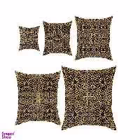 کوسن رنس کد S5-10097 مجموعه 5 عددی کوچک تا بزرگ رنگ زرد