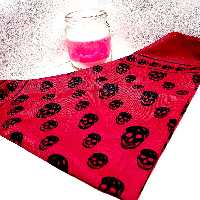 دستمال سر (دستمال گردن) باندانا طرح اسکلت 