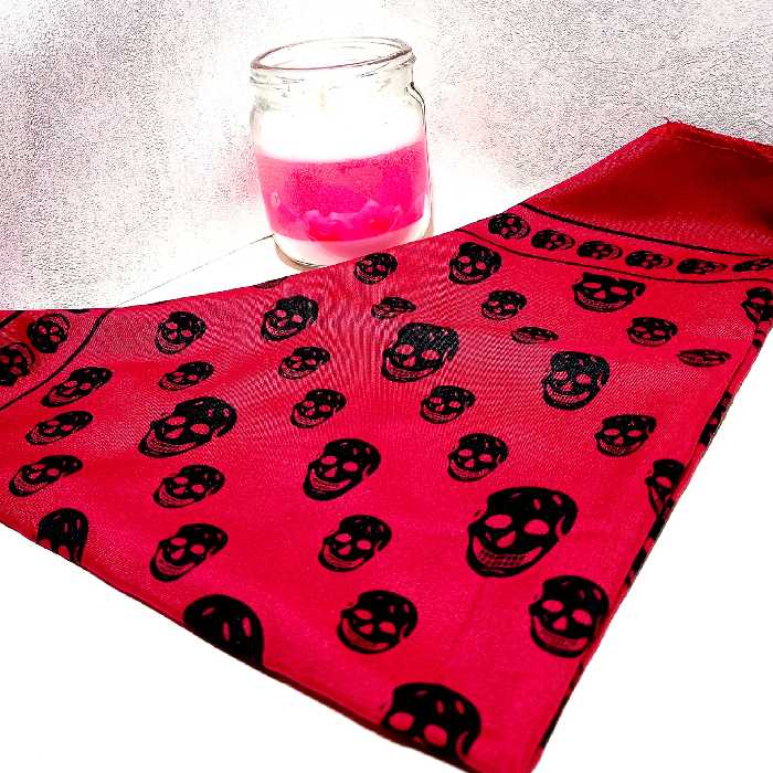 دستمال سر (دستمال گردن) باندانا طرح اسکلت 