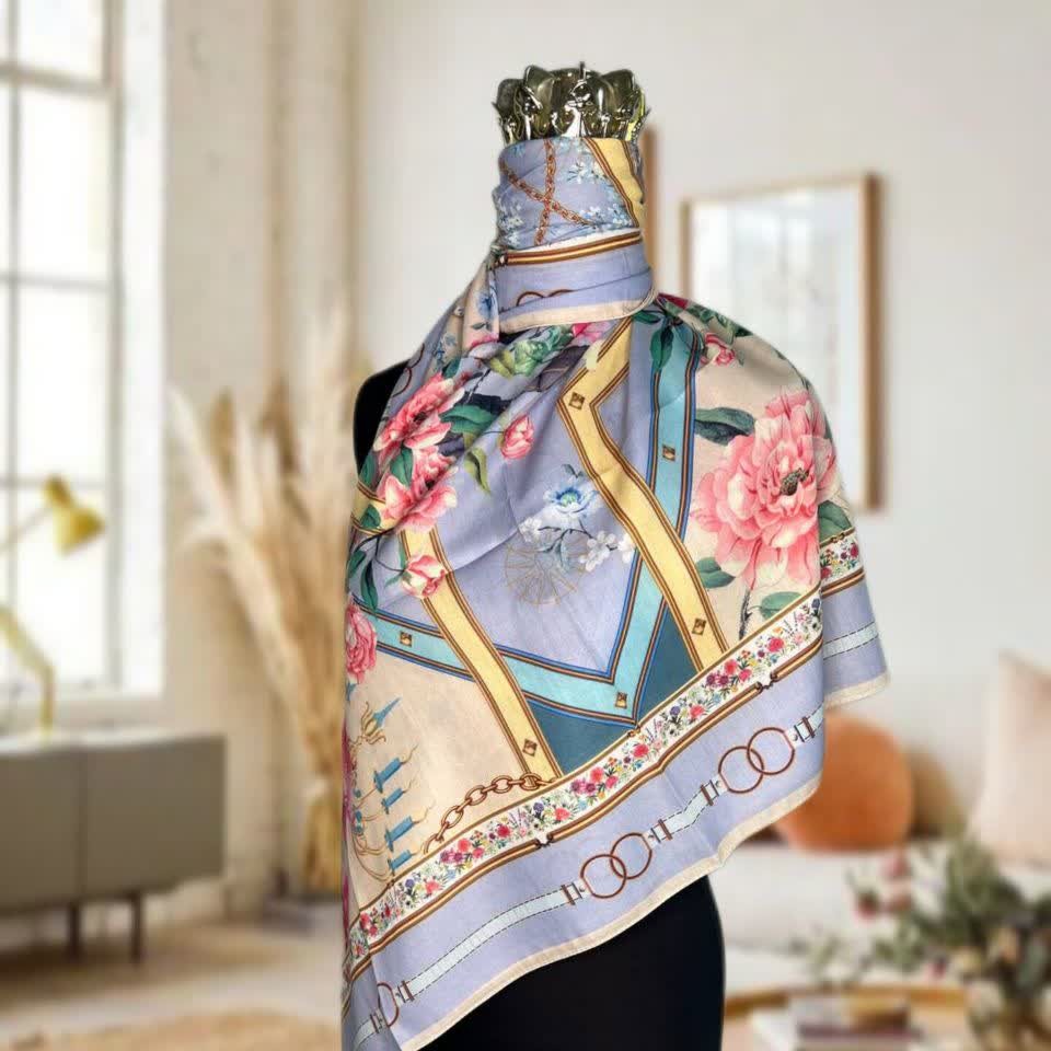 روسری سوپرنخ (نخی چهارفصل) قواره 120