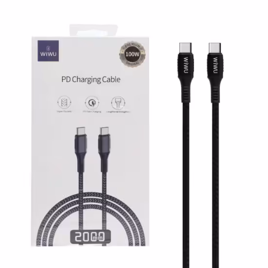 کابل تبدیل USB-C به USB-C ویوو مدل F20 طول 2 متر