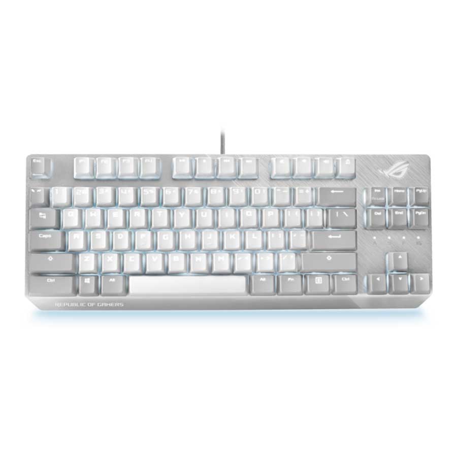 قیمت و خرید کیبورد گیمینگ باسیم ایسوس مدل ROG Strix Scope NX TKL Moonlight White | یاس ارتباط