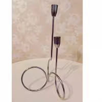 شمعدانی فلزی_درسه رنگ طلایی ونقره ای و مسی_مناسب شمع های قلمی