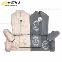 سرویس حوله عروس و داماد 10تکه گلدوزی سه بعدی برند DOST
