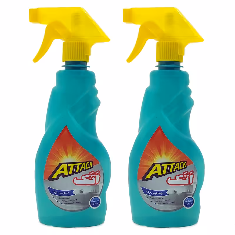 اسپری چربی زدا اتک مدل New-500-x2 حجم 500 میلی لیتر مجموعه 2 عددی