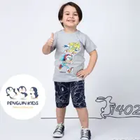 ست تیشرت شلوارک پسرانه با طرح سونیک  مناسب 2 تا 7 سال 