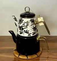 کتری قوری پاچی ترکیه گل مشکی