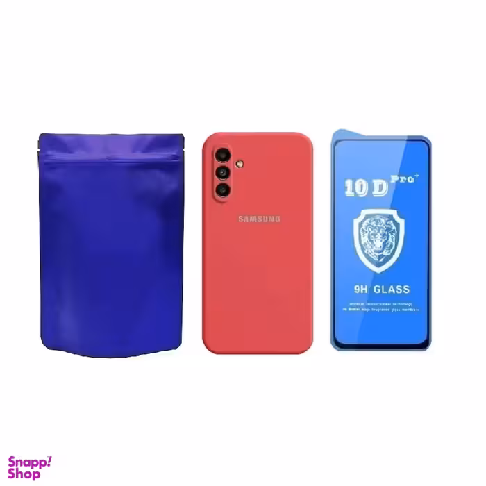 کاور گوشی موبایل مدل M-B Silicon و محافظ صفحه نمایش Ten-D مناسب برای سامسونگ Galaxy A34