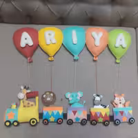 قطار نمدی طرح حیوانات جنگل