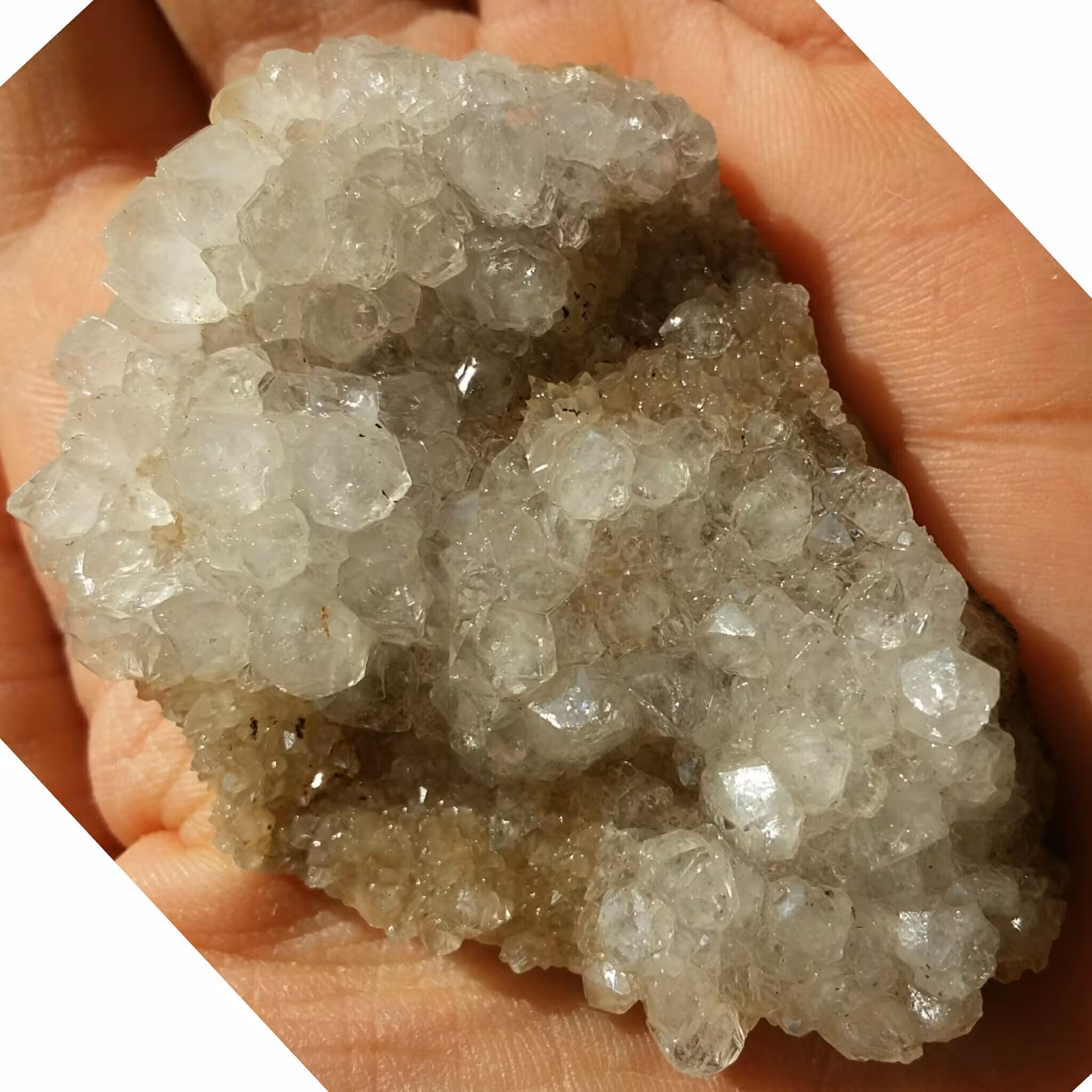 نمونه فوق کلکسیونی آنالیسم بلور درشت روی بستر کلسیت محشر 100 در 100 طبیعی خااص