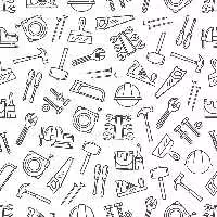 وکتور پترن ابزار نجاری | گرافیک با طعم تربچه