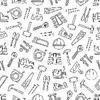 وکتور پترن ابزار نجاری | گرافیک با طعم تربچه