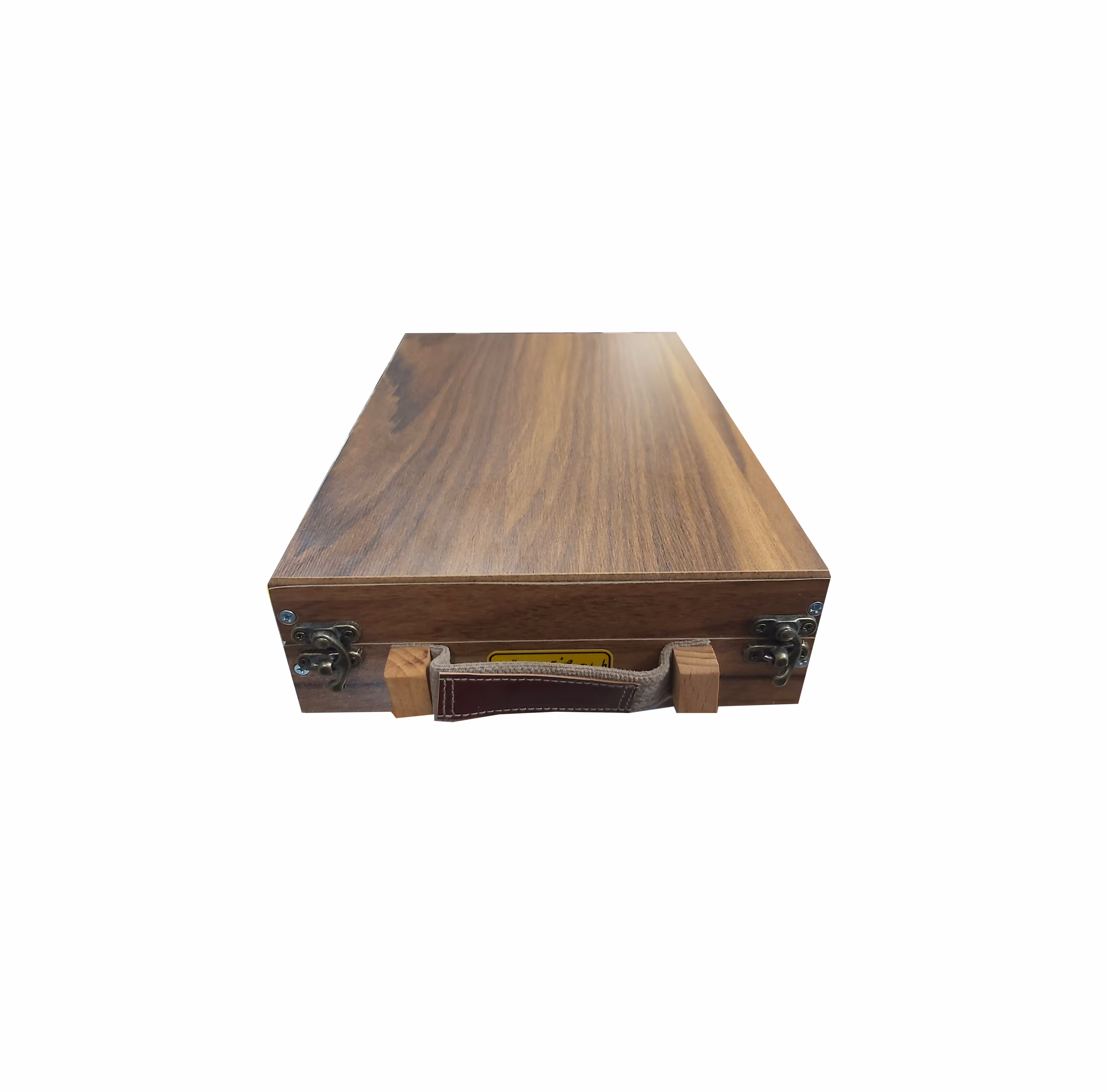 جعبه مداد رنگی 60 رنگ کشو دار دو طبقه چوبی پاسارگاد