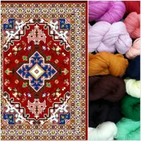 دار قالی و نخ و نقشه کامل قالی بافی طرح سباریک