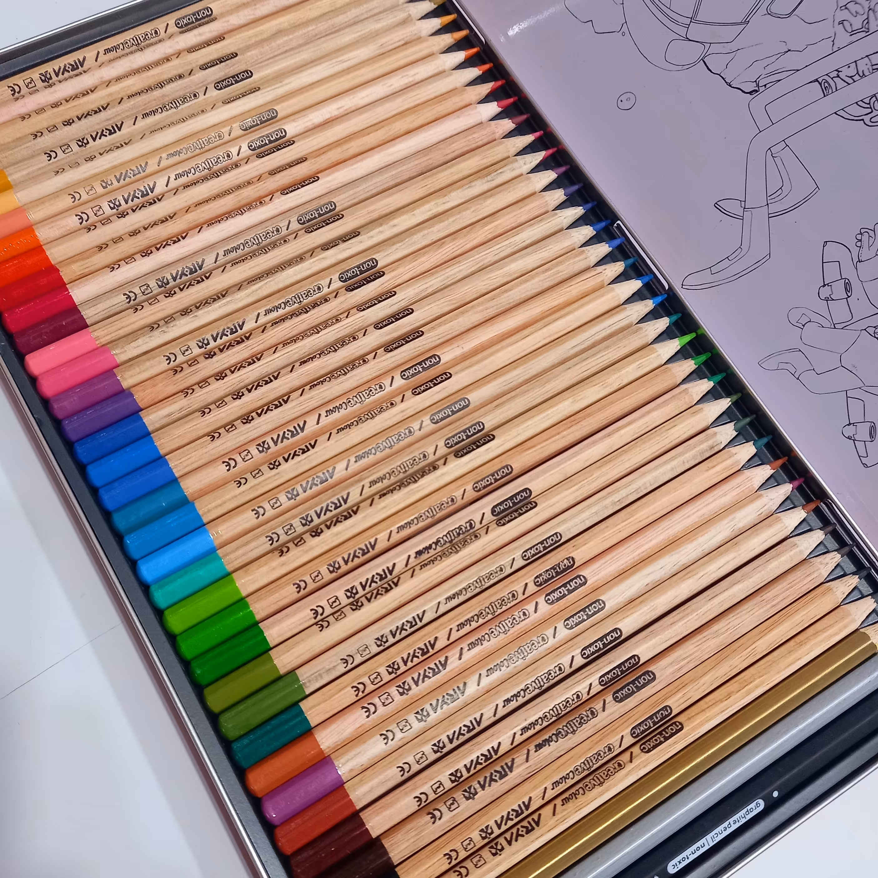 مدادرنگی 36 رنگ آریا 