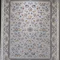 فرش  ماشینی شش متری 700 شانه آرامیس نقشه هستی(سیلور) تراکم 3000 آکریلیک گل برجسته F-has-s37
