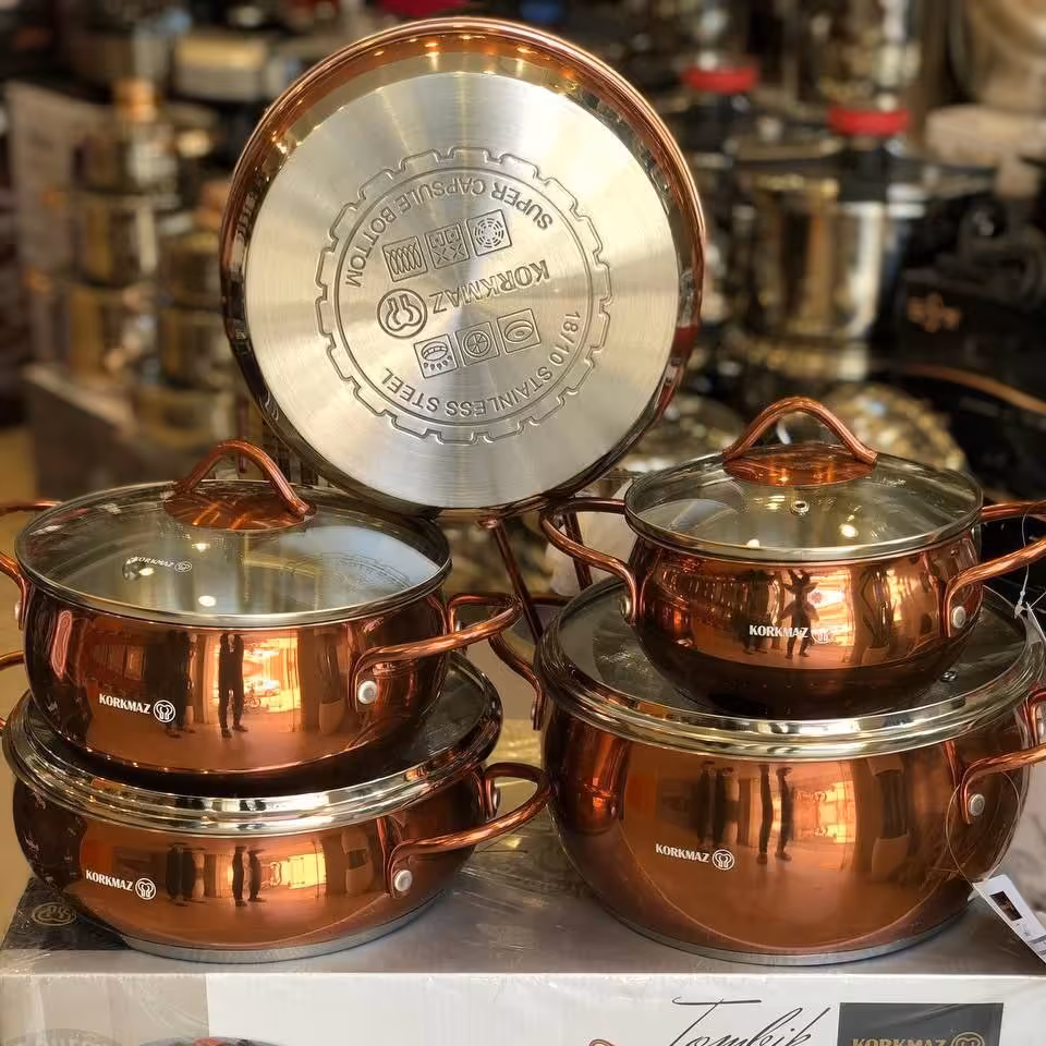 سرویس قابلمه استیل کرکماز ترکیه