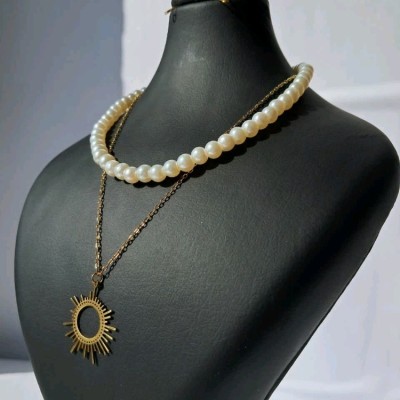 گردنبند دولاین مروارید